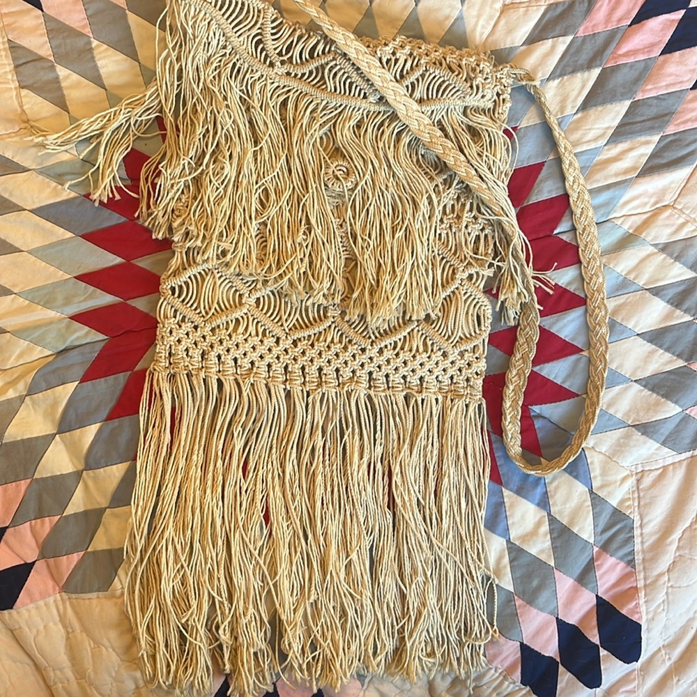 Macrame boho bag